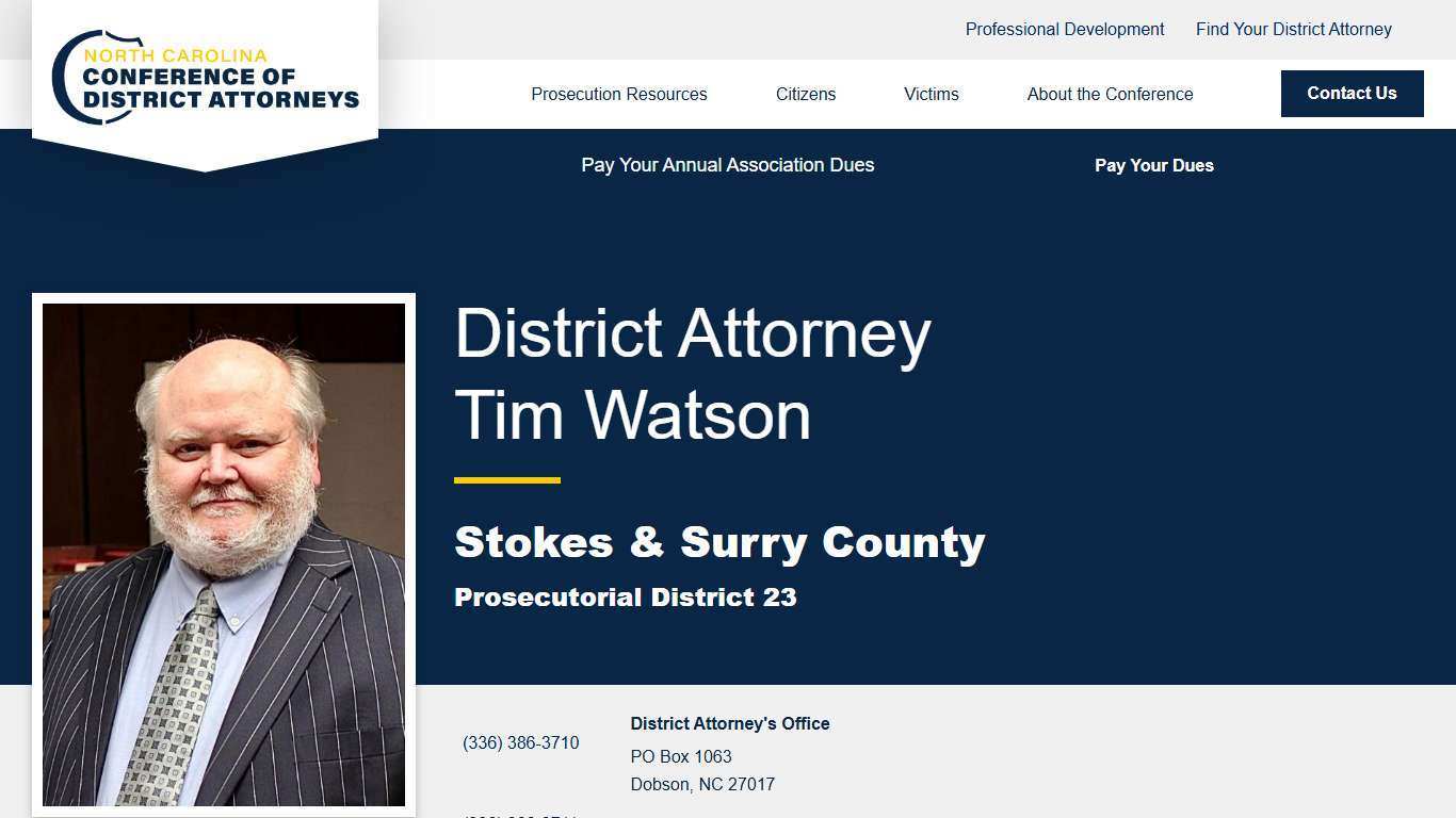 Prosecutorial District 23 - North Carolina Conference of District Attorneys
