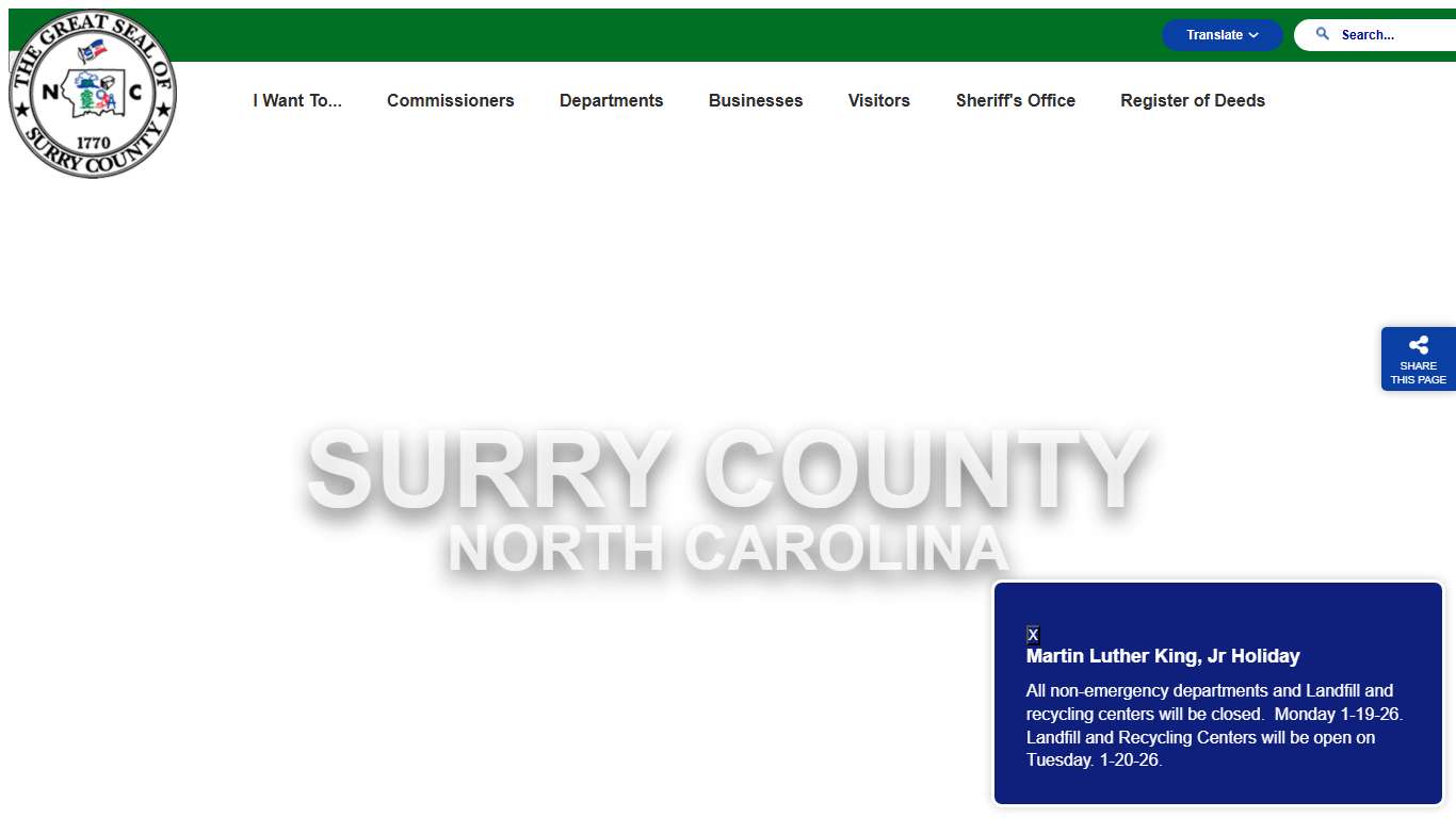 Welcome to Surry County